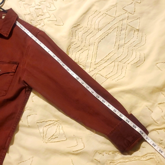 Levi's Western Pearl Snap Jacket Nirvana Print Upcycle - Picture 15 of 16